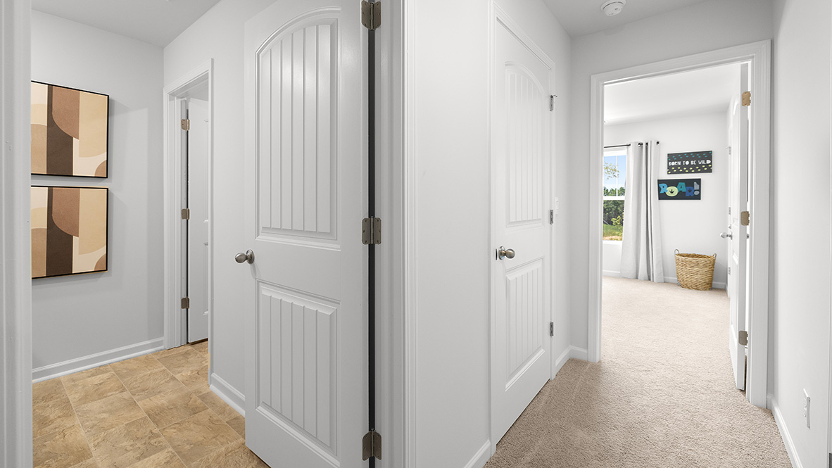 Interior upstairs hallway