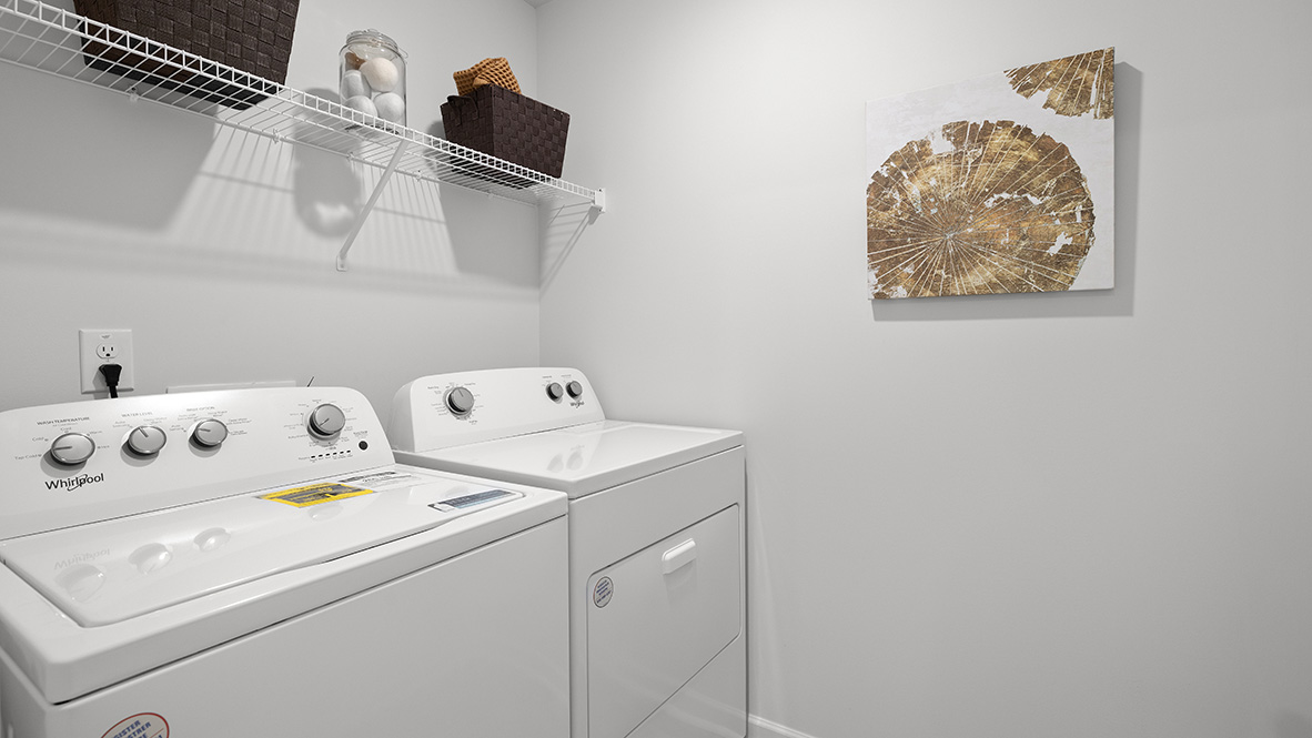 Interior laundry room