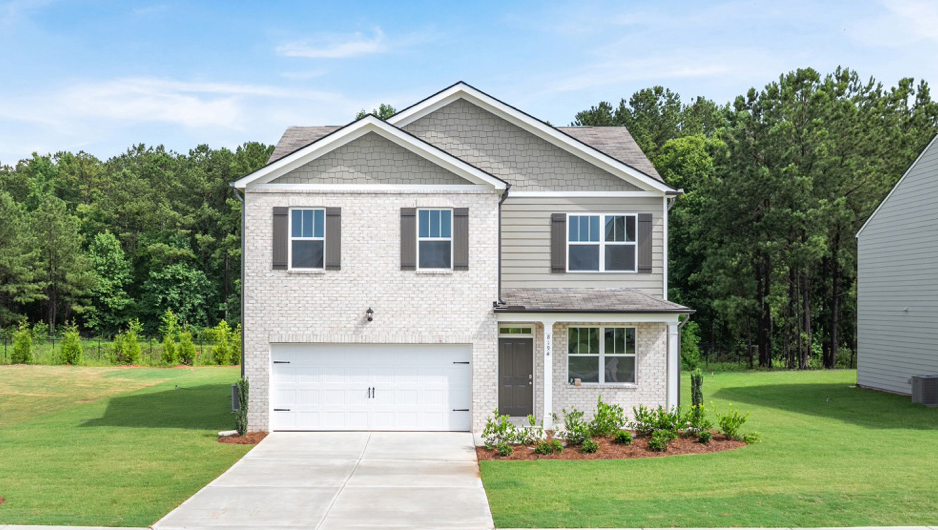 Oaks at Cedar Grove front exterior of the Belhaven floor plan