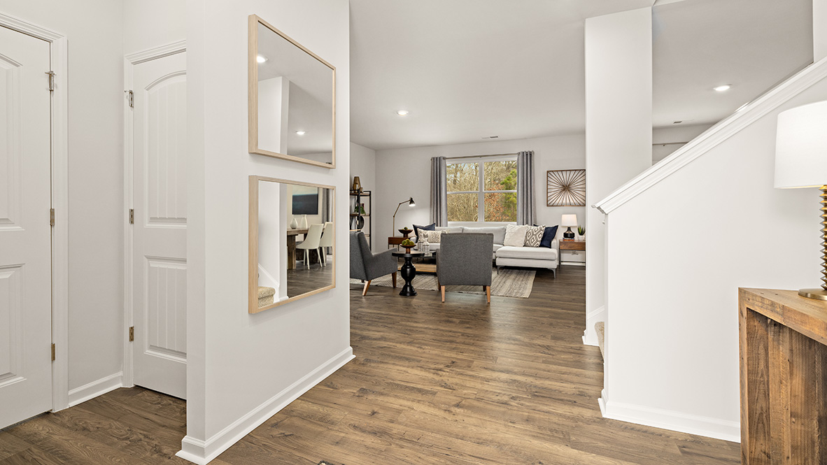 Interior entry-way leading to living area