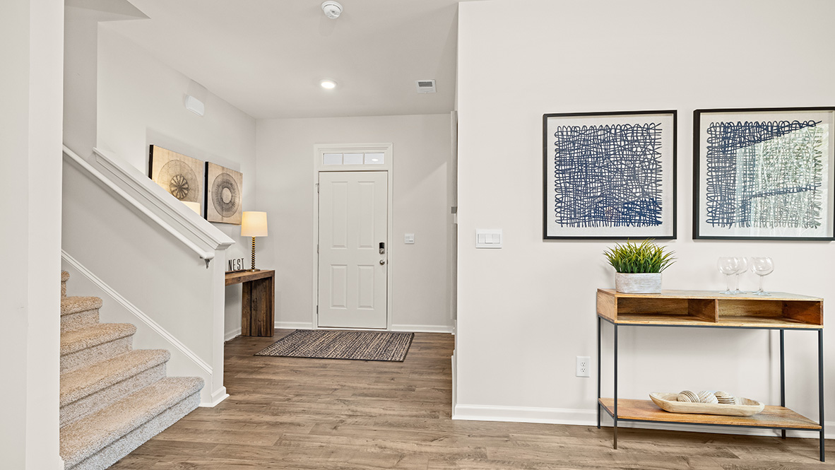 Interior entry-way leading to living area