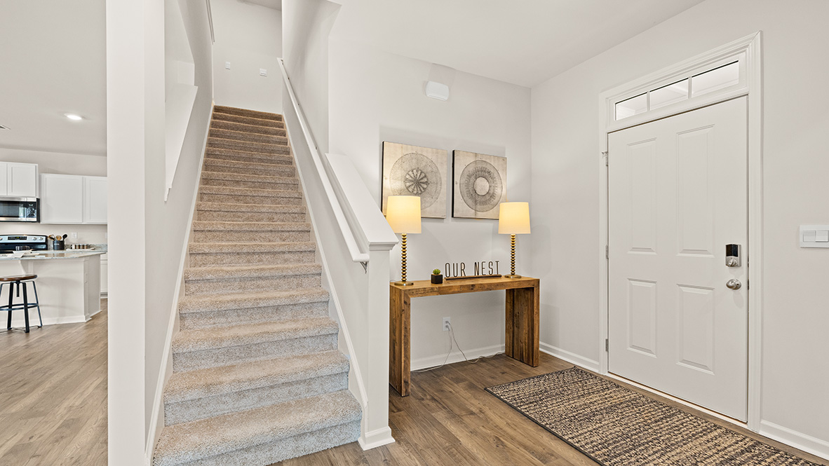 Interior entry-way leading to living area