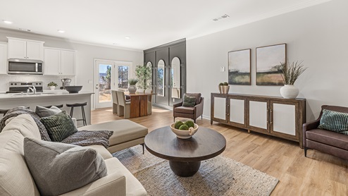 waypoint townhome open concept living room