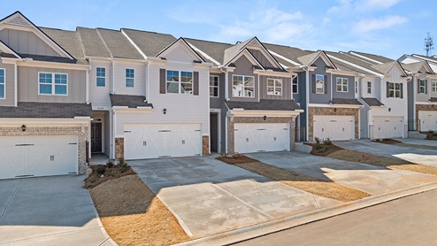 waypoint front exterior of townhomes