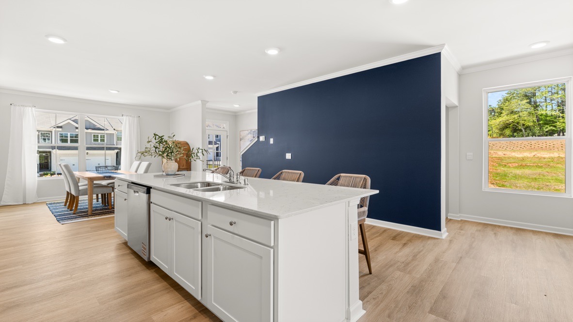 Interior kitchen with center island