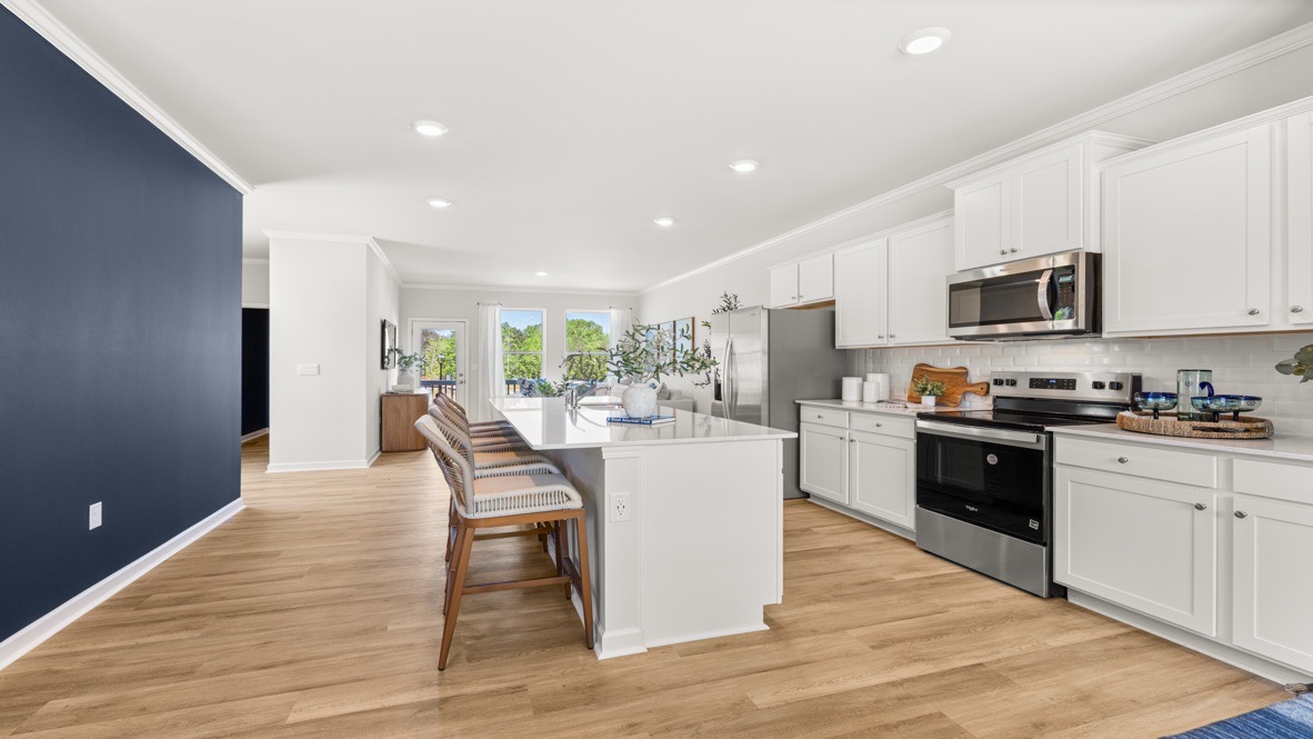 Interior kitchen with center island