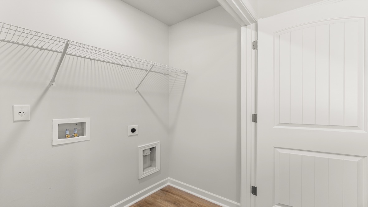 Interior laundry room