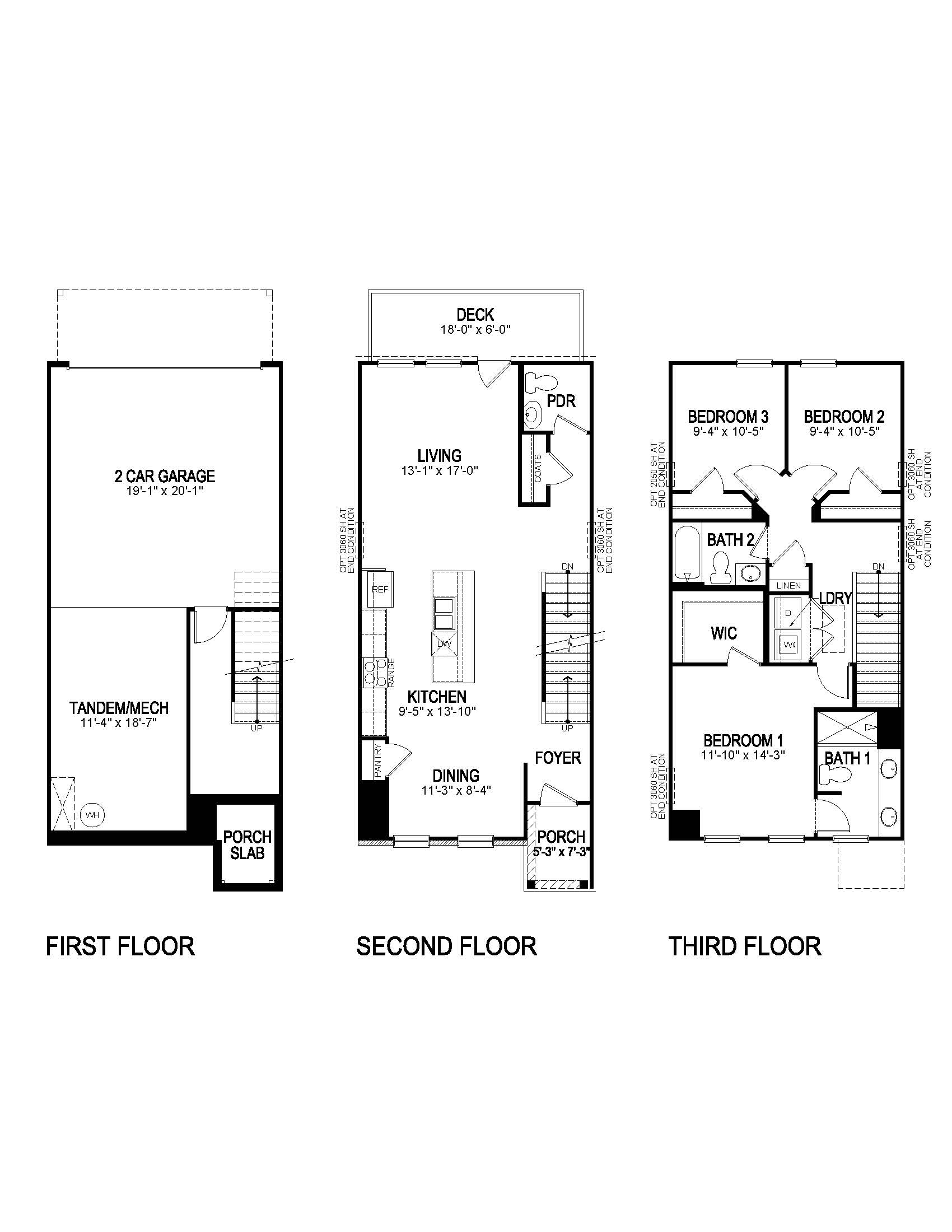 addington townhome floorplan