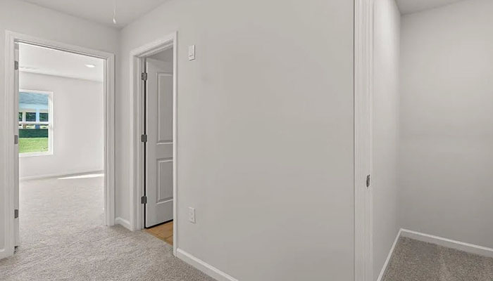 Interior hallway near bedrooms