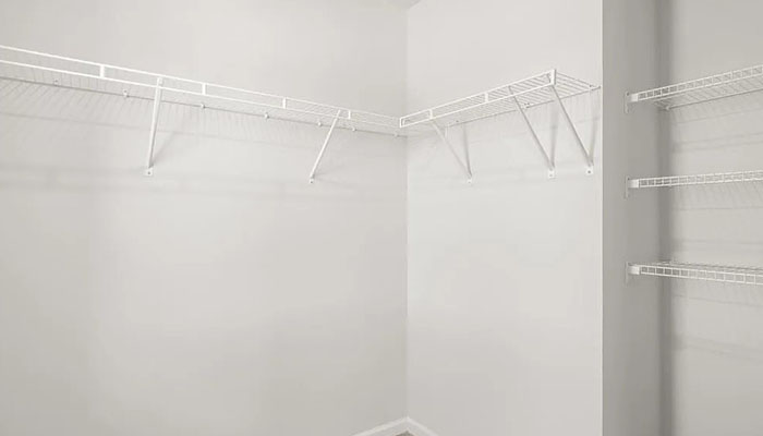 Interior walk-in closet