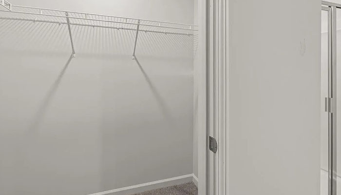 Interior walk-in closet