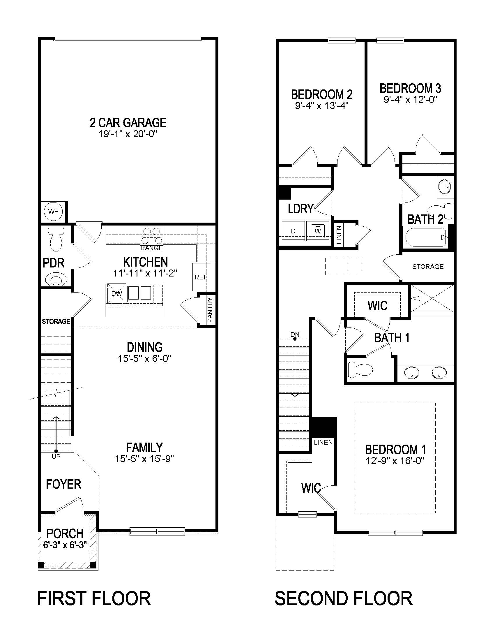 amesbury townhome floorplan