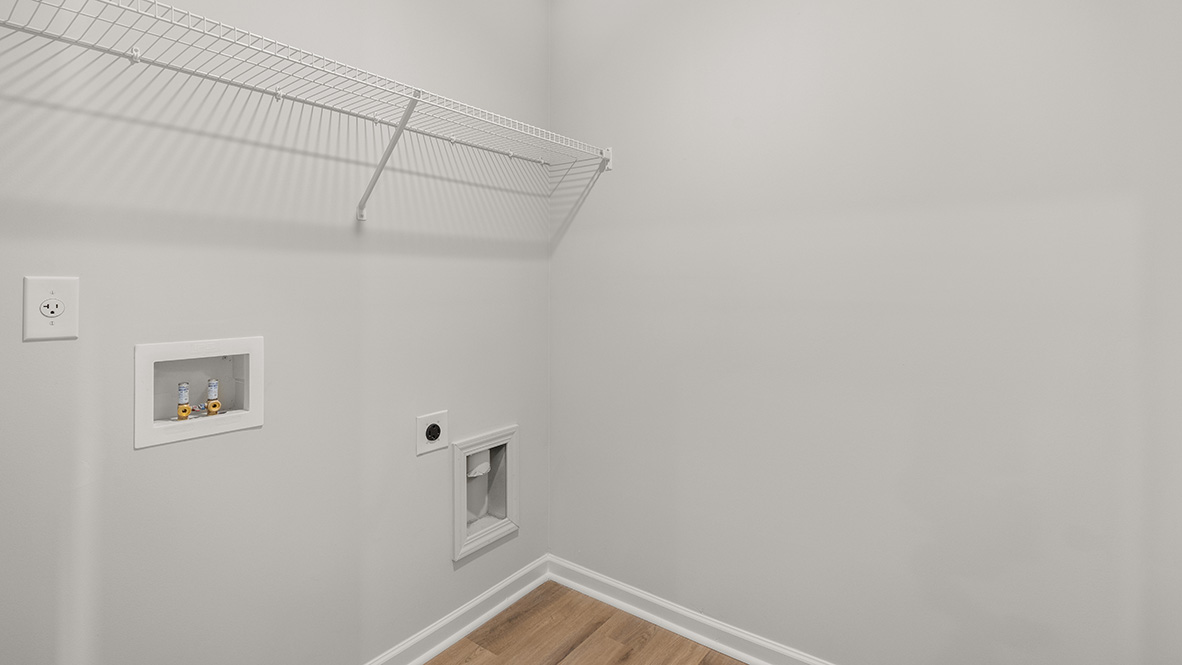 spacious laundry room
