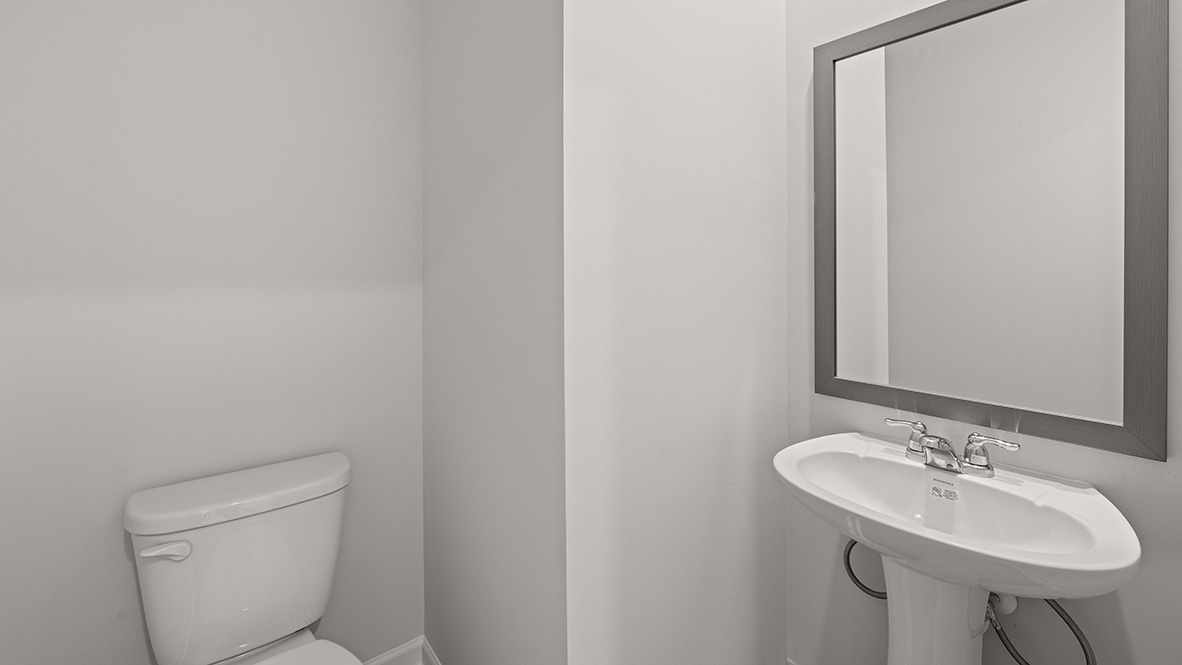 townhome interior half bathroom