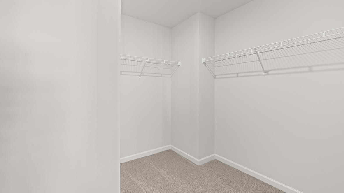 Interior primary walk-in closet