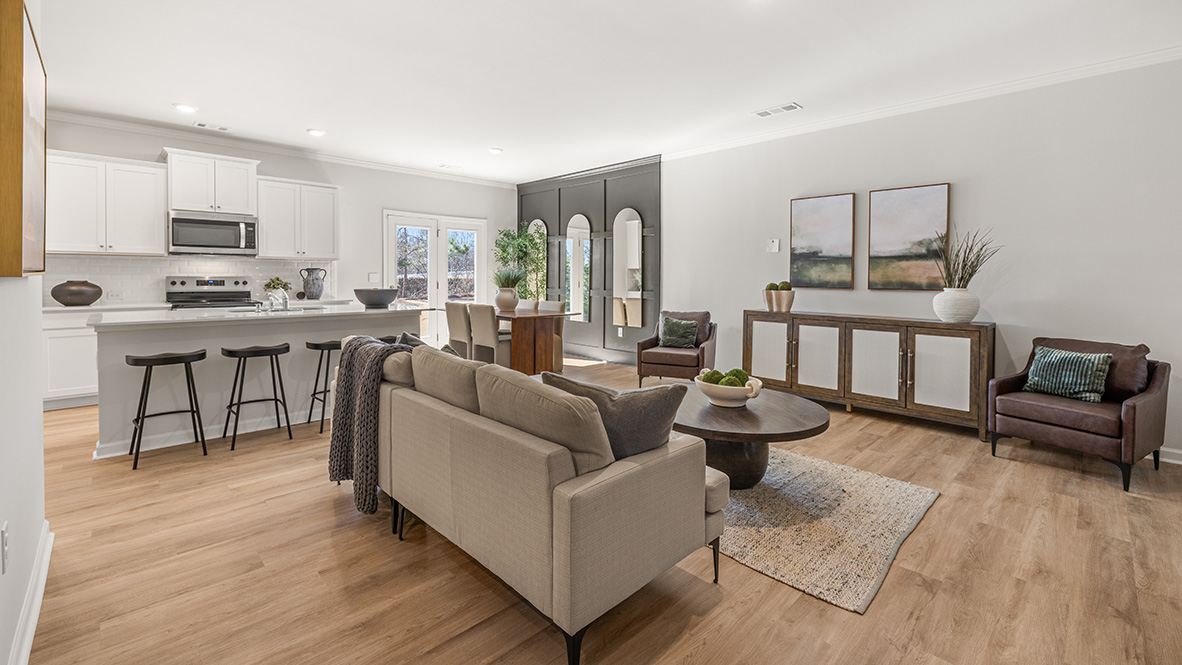 sudbury townhome interior open concept living space