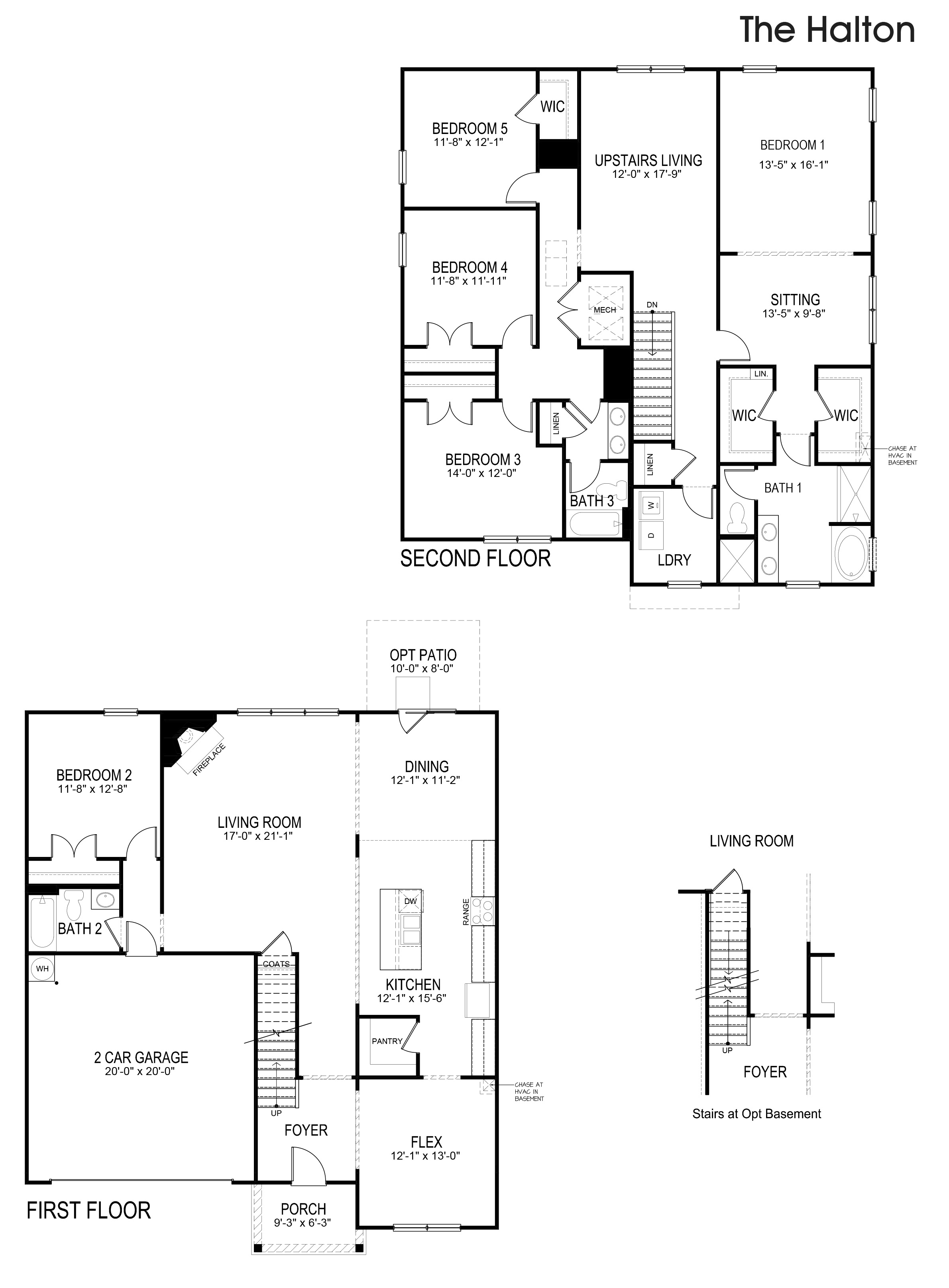 Floor Plan in Enclave at Bakers Farm Braselton, GA D.R. Horton