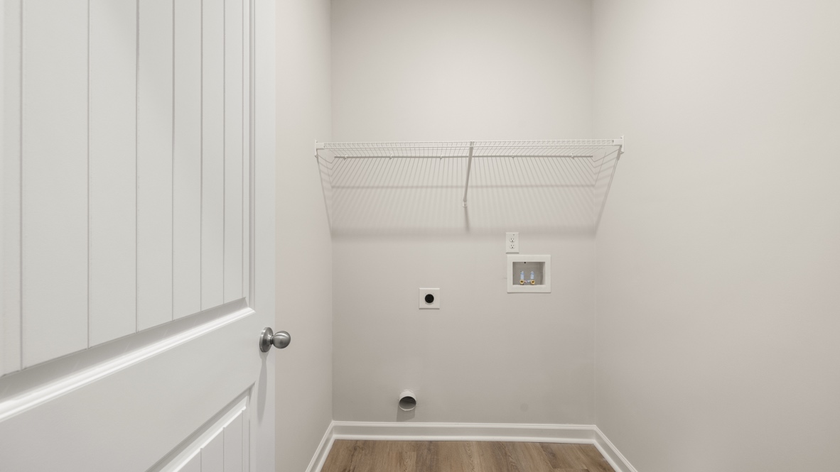 Interior laundry room