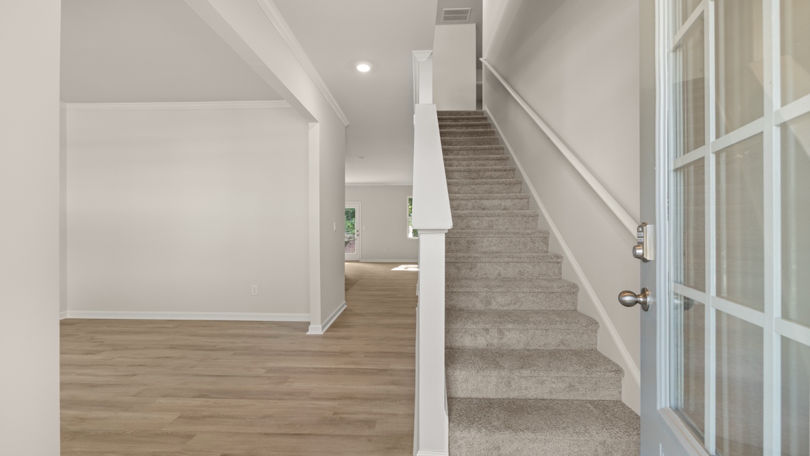 Interior entry-way open to staircase