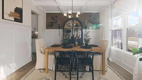 Optional dining area with large window for natural lighting.