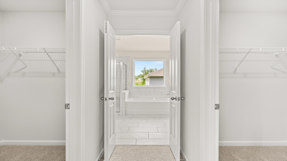 Interior primary walk-in closet