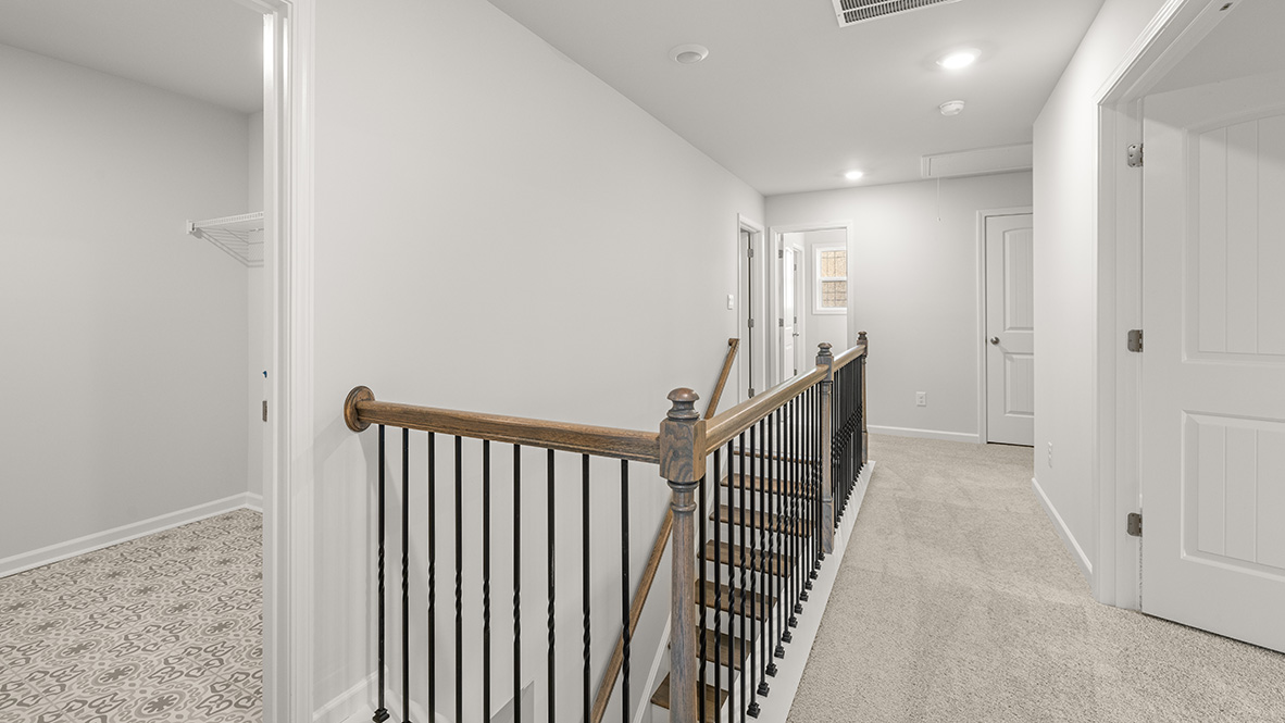 Interior upstairs hallway