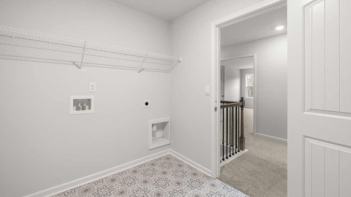 Interior laundry room