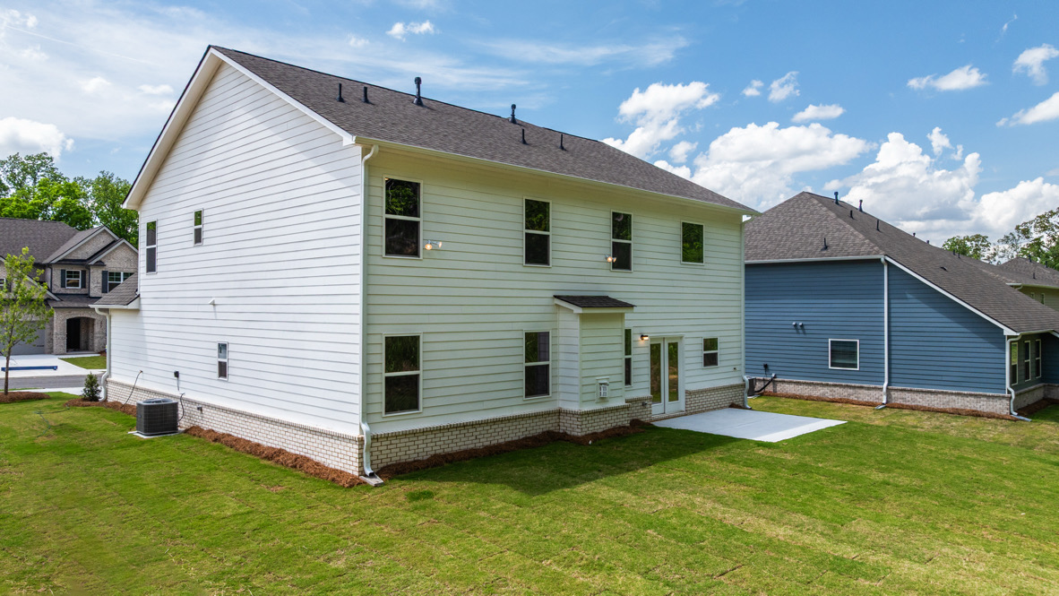 Back exterior of the Lynnbrook floorplan at Butner Estates in South Fulton, GA