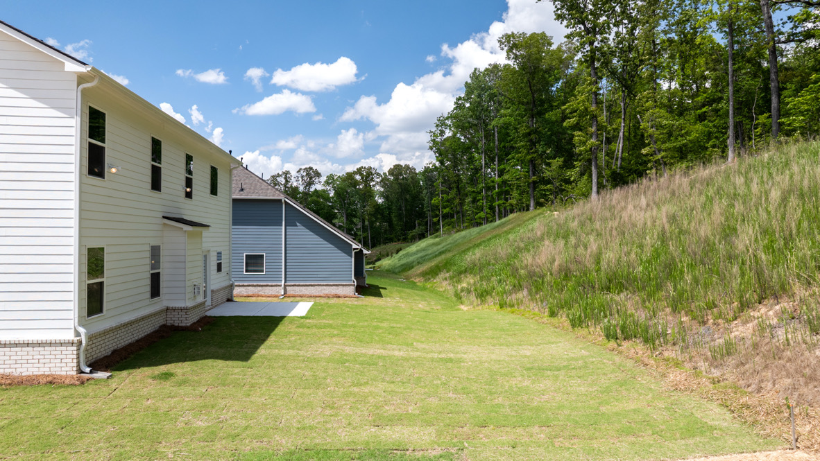 Back exterior of the Lynnbrook floorplan at Butner Estates in South Fulton, GA