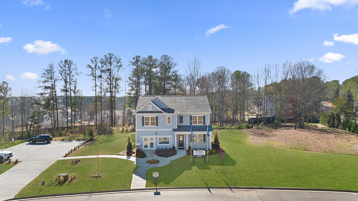 hayden two story single family home exterior at thompson ridge in dallas georgia