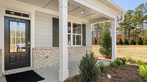 hayden two story single family home front porch at thompson ridge in dallas georgia