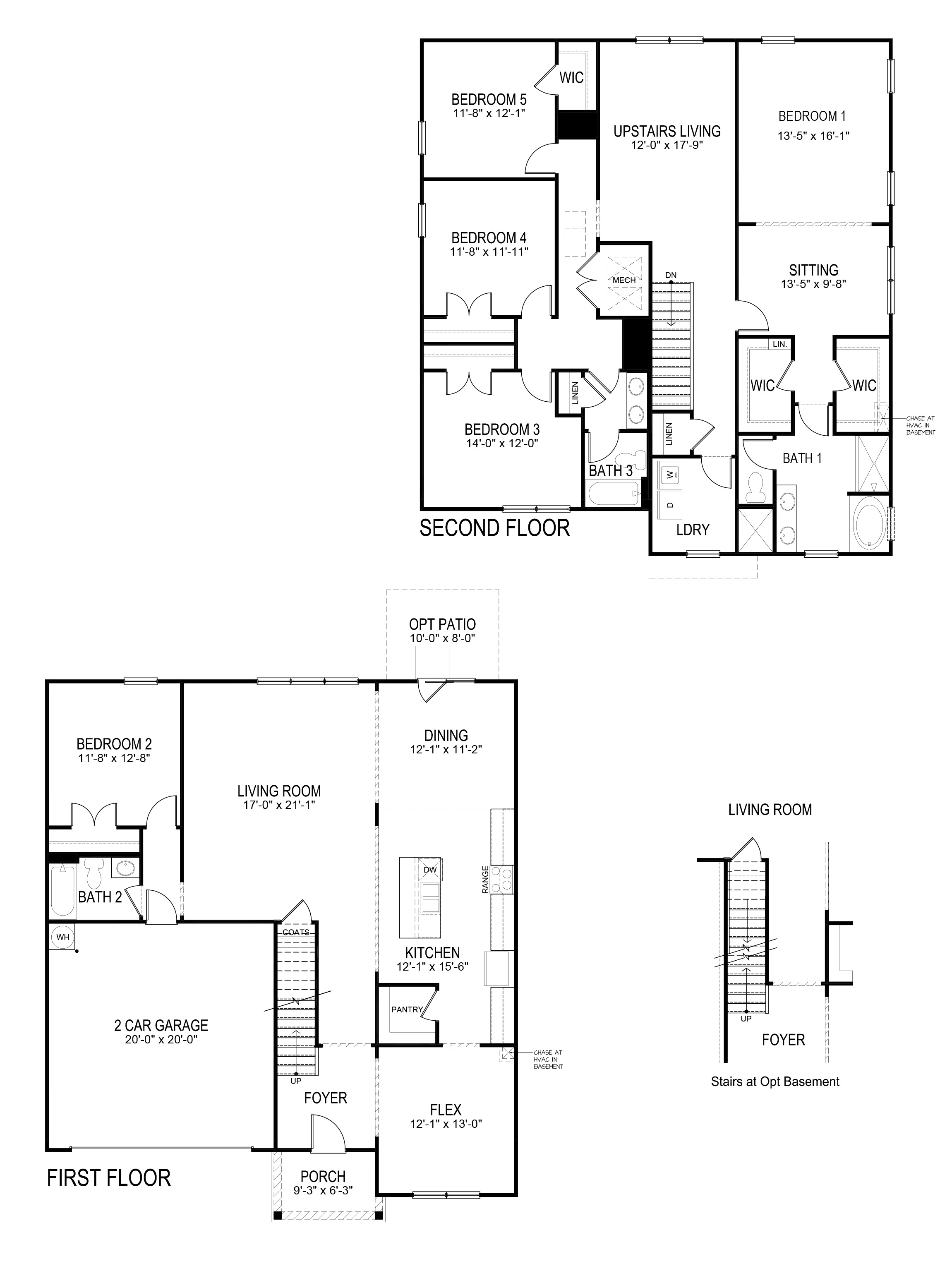 halton two story floorplan at thompson ridge in dallas georgia
