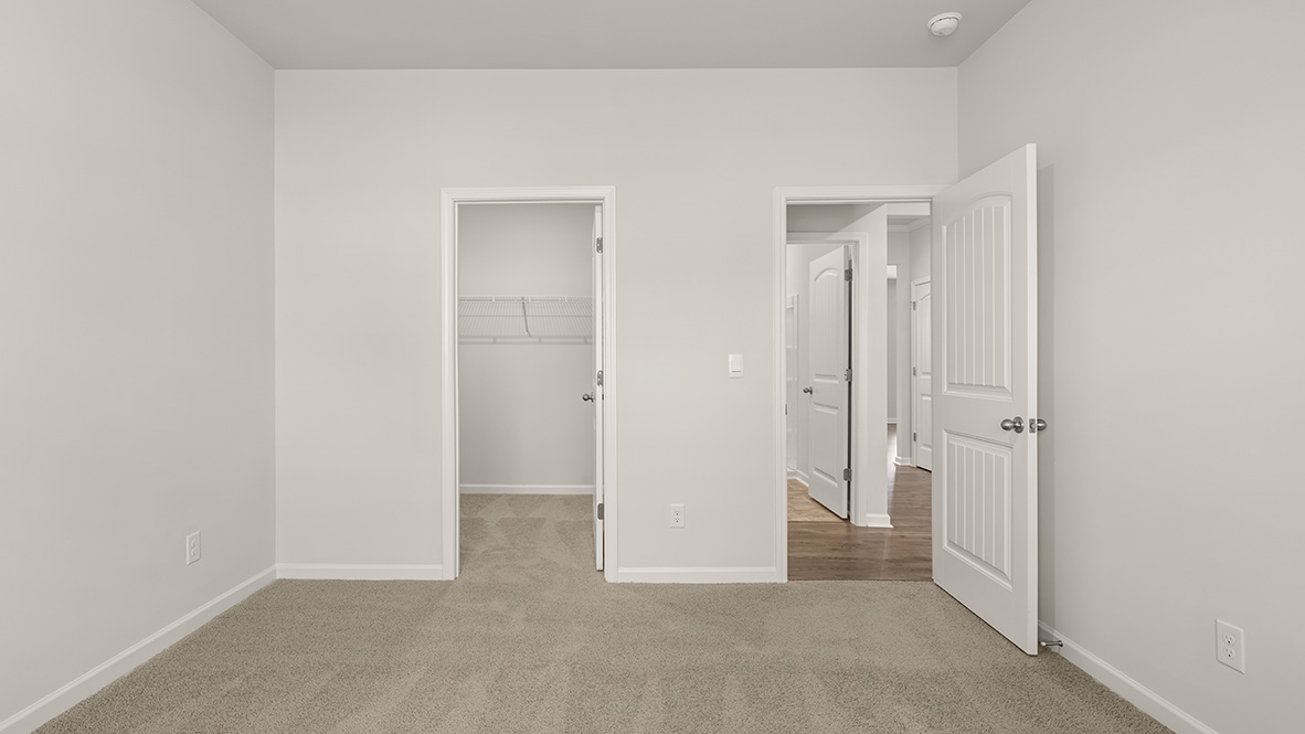 Interior bedroom with closet