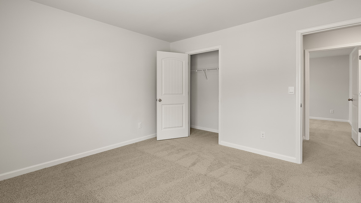 Interior bedroom with closet