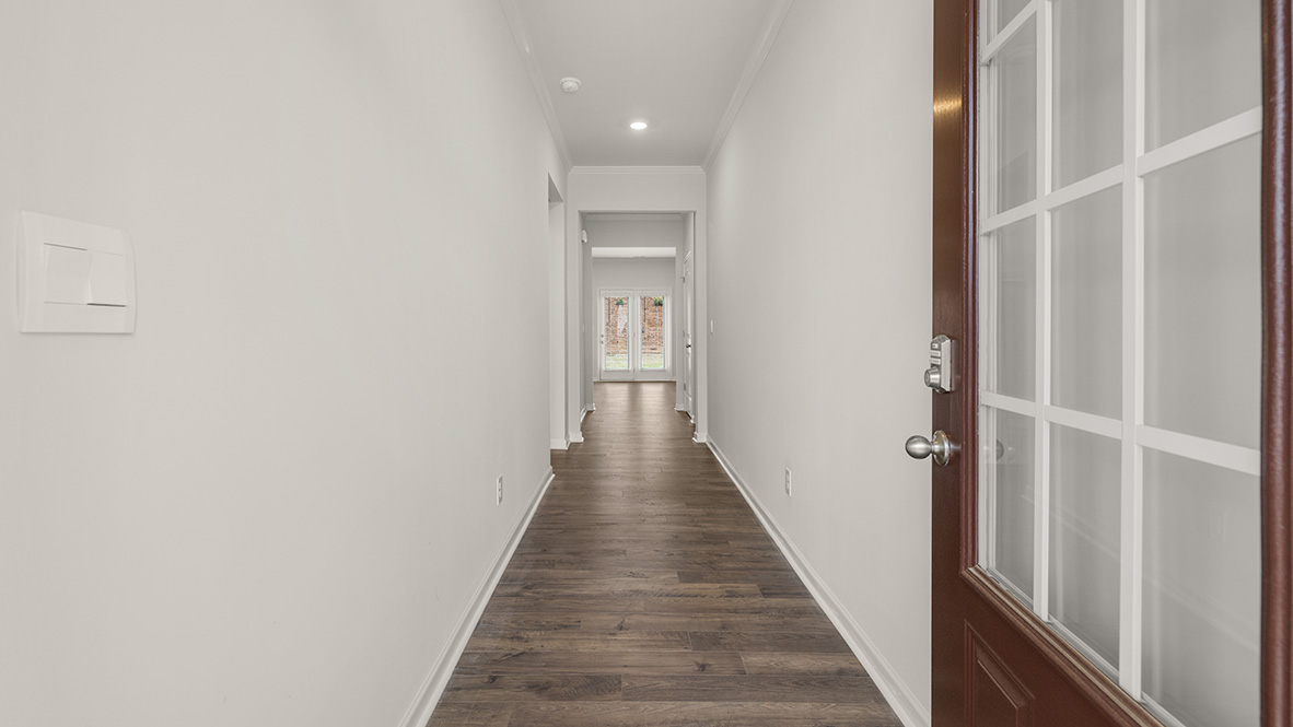 Interior entry-way leading to living area