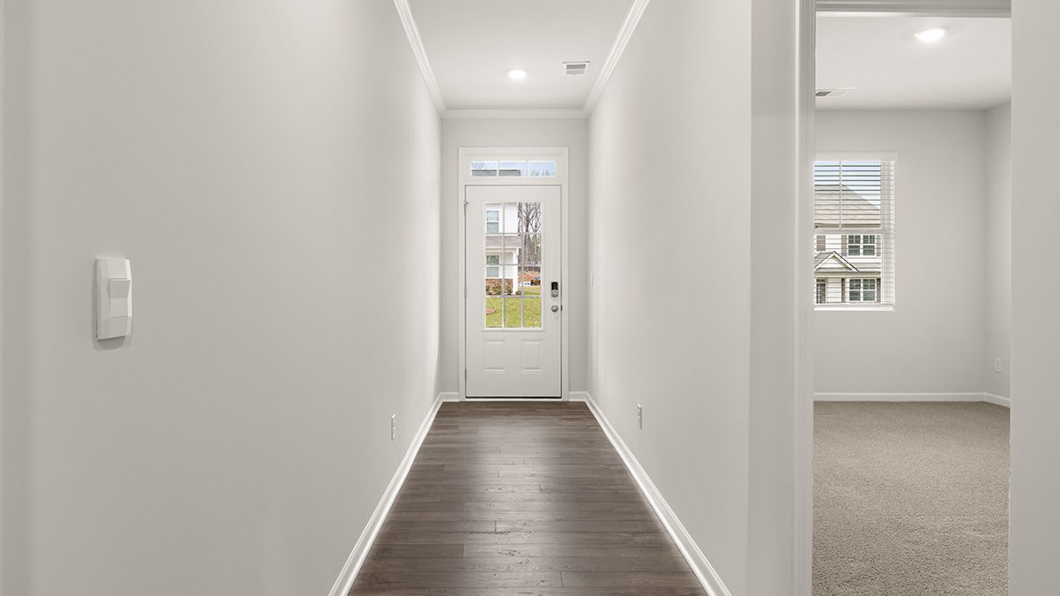 Interior entry-way leading to living area