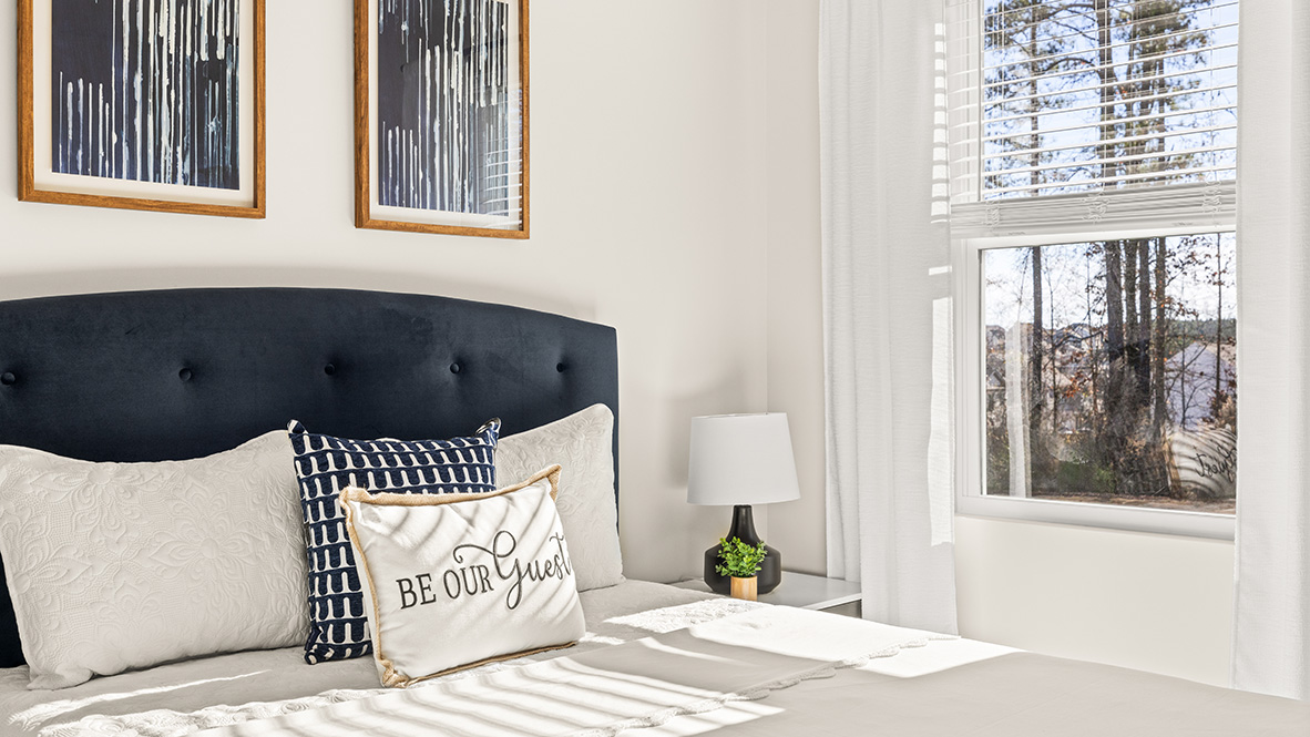 Interior bedroom with window