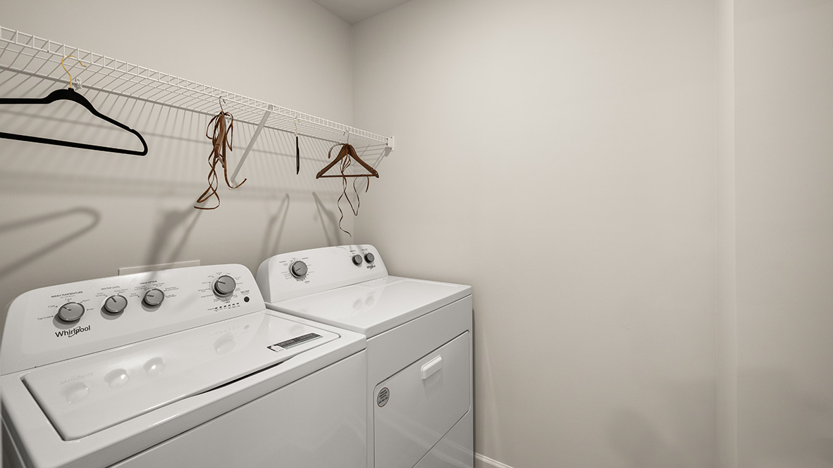 Interior laundry room