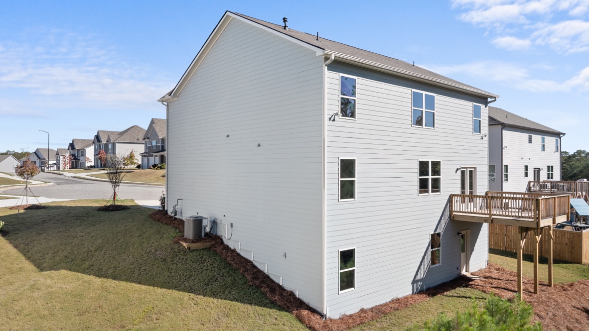 Exterior of the Hayden floorplan at Thompson Ridge in Dallas, GA