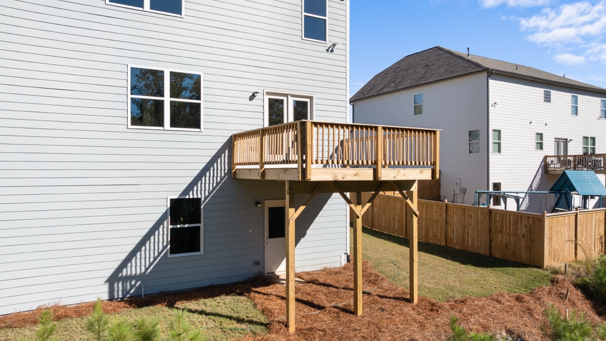Exterior of the Hayden floorplan at Thompson Ridge in Dallas, GA