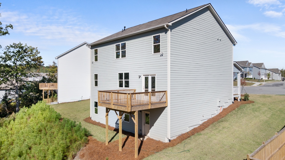Exterior of the Hayden floorplan at Thompson Ridge in Dallas, GA