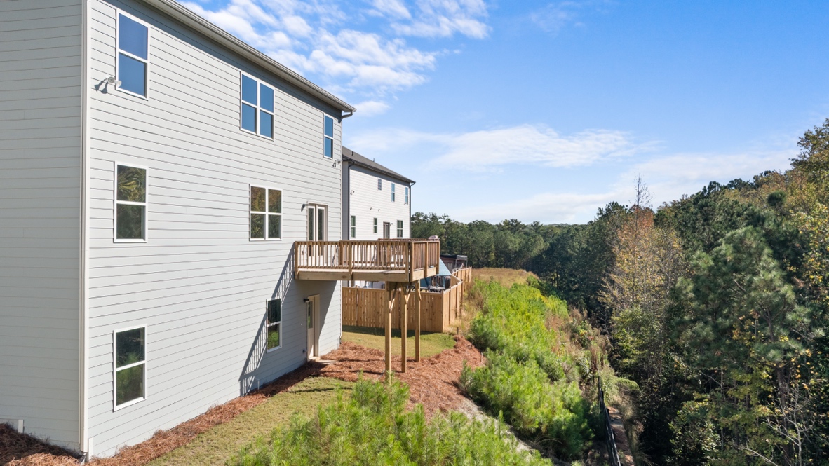 Exterior of the Hayden floorplan at Thompson Ridge in Dallas, GA