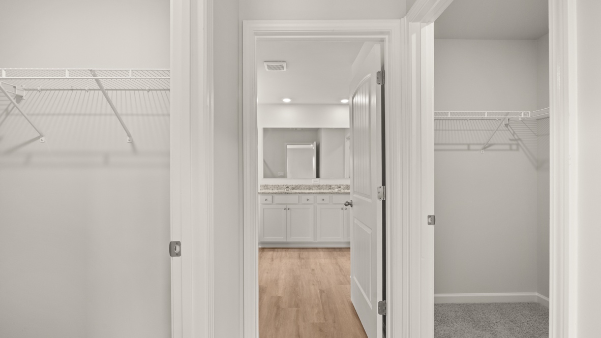 Interior walk-in closet