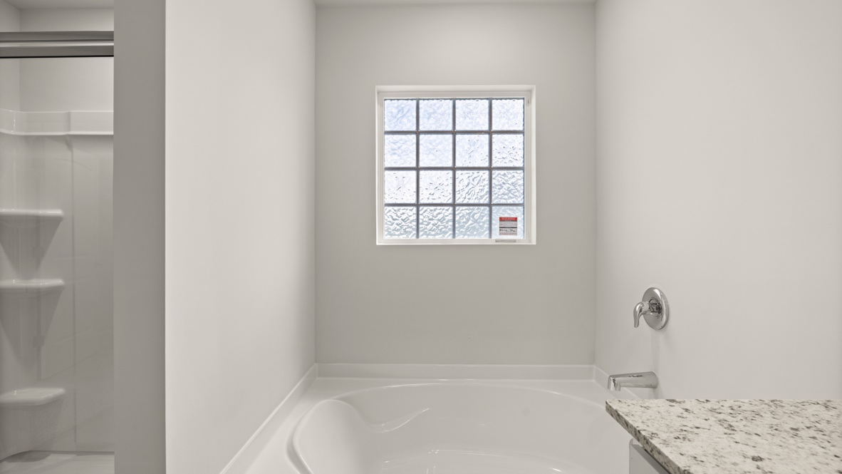 Interior bathroom with bath tub