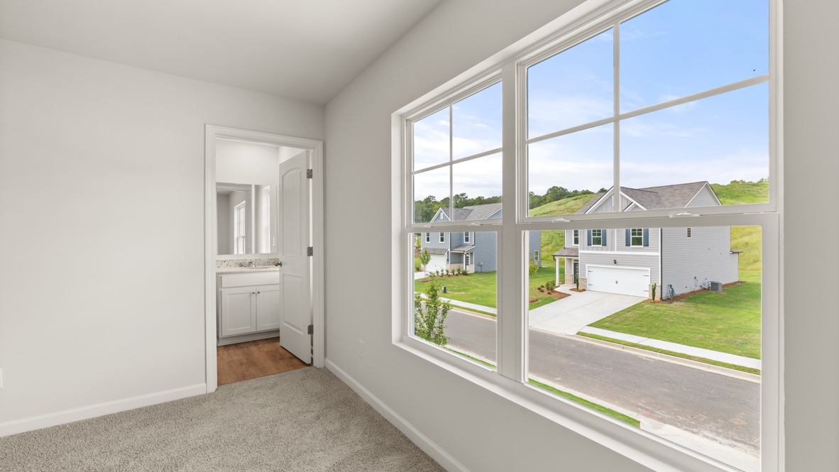 Interior bedroom with window
