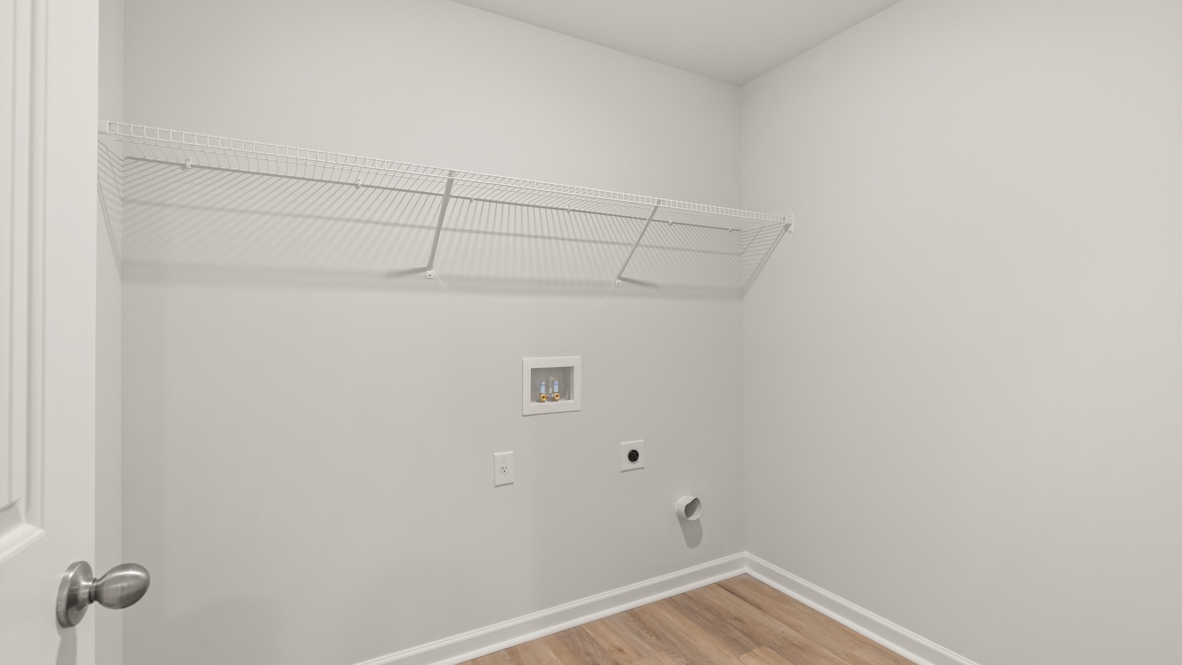 Interior laundry room