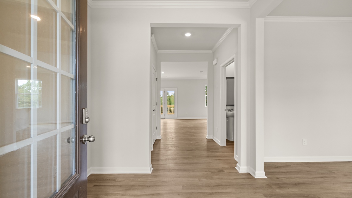 Interior entry-way next to dining area