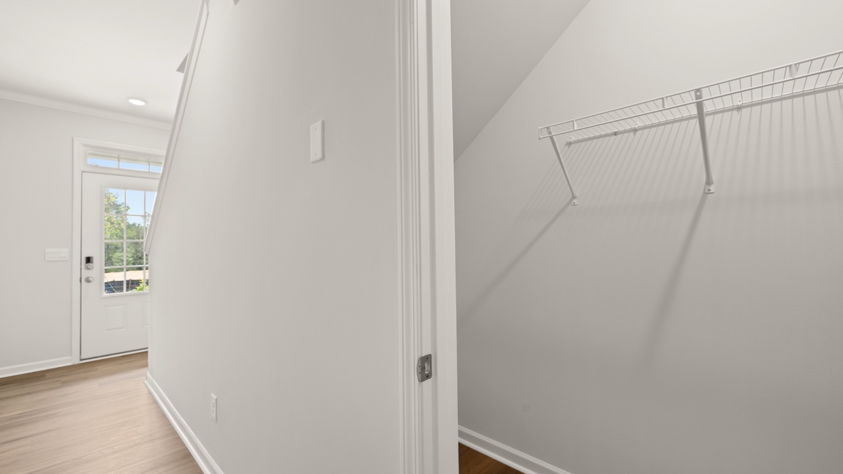 Interior hallway closet