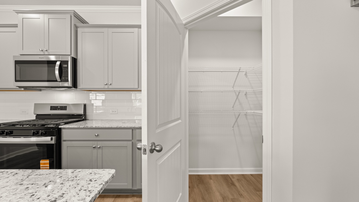 Interior kitchen with pantry