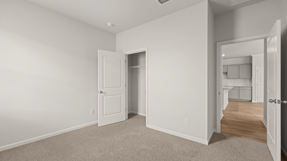 Interior bedroom with closet